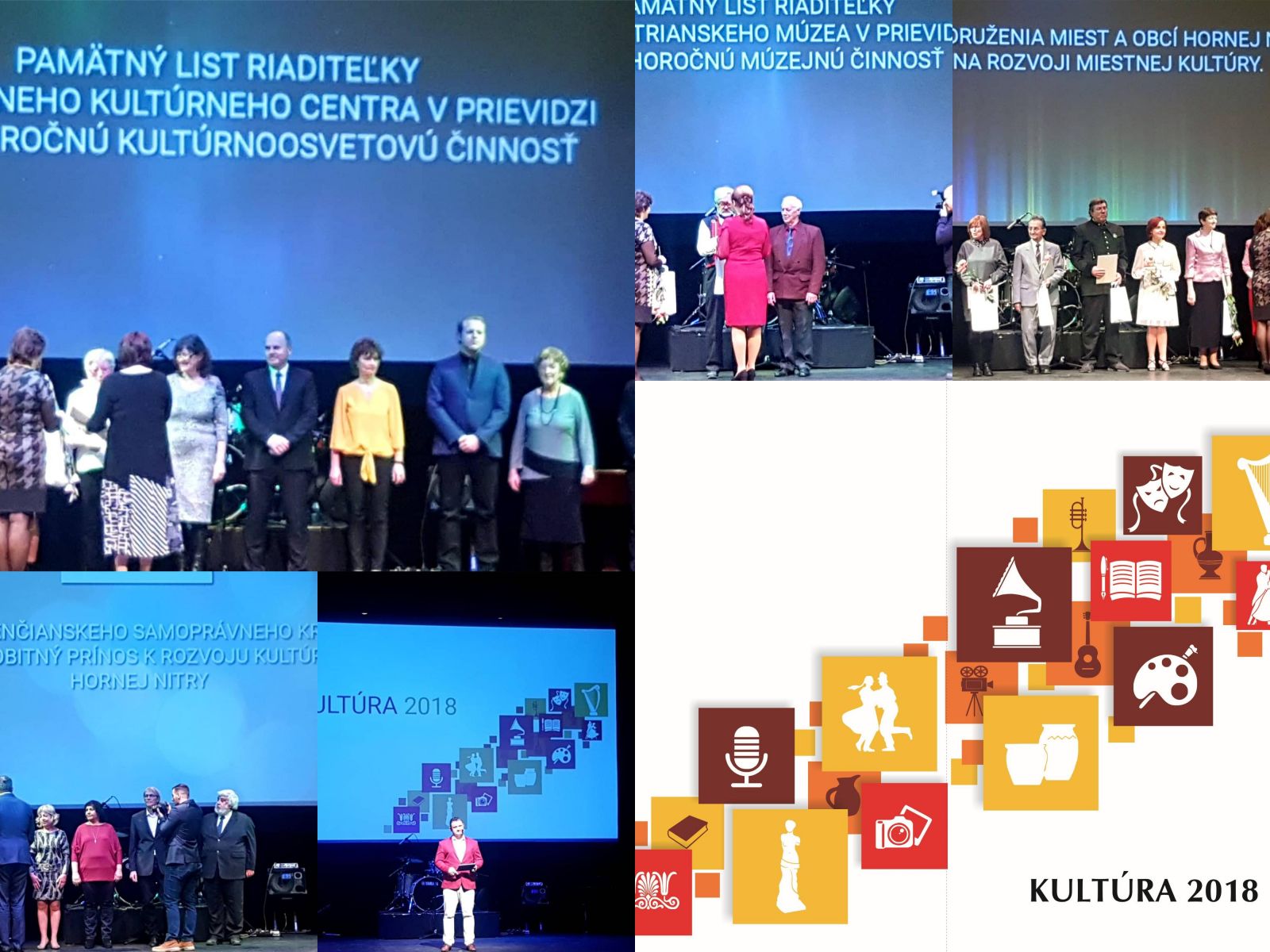 Foto: KULTÚRA 2018 - zoznam ocenených inštitúcií, kolektívov  a jednotlivcov hornej Nitry