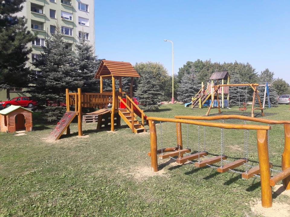 Detské ihrisko na Palárikovej ulici v Prievidzi