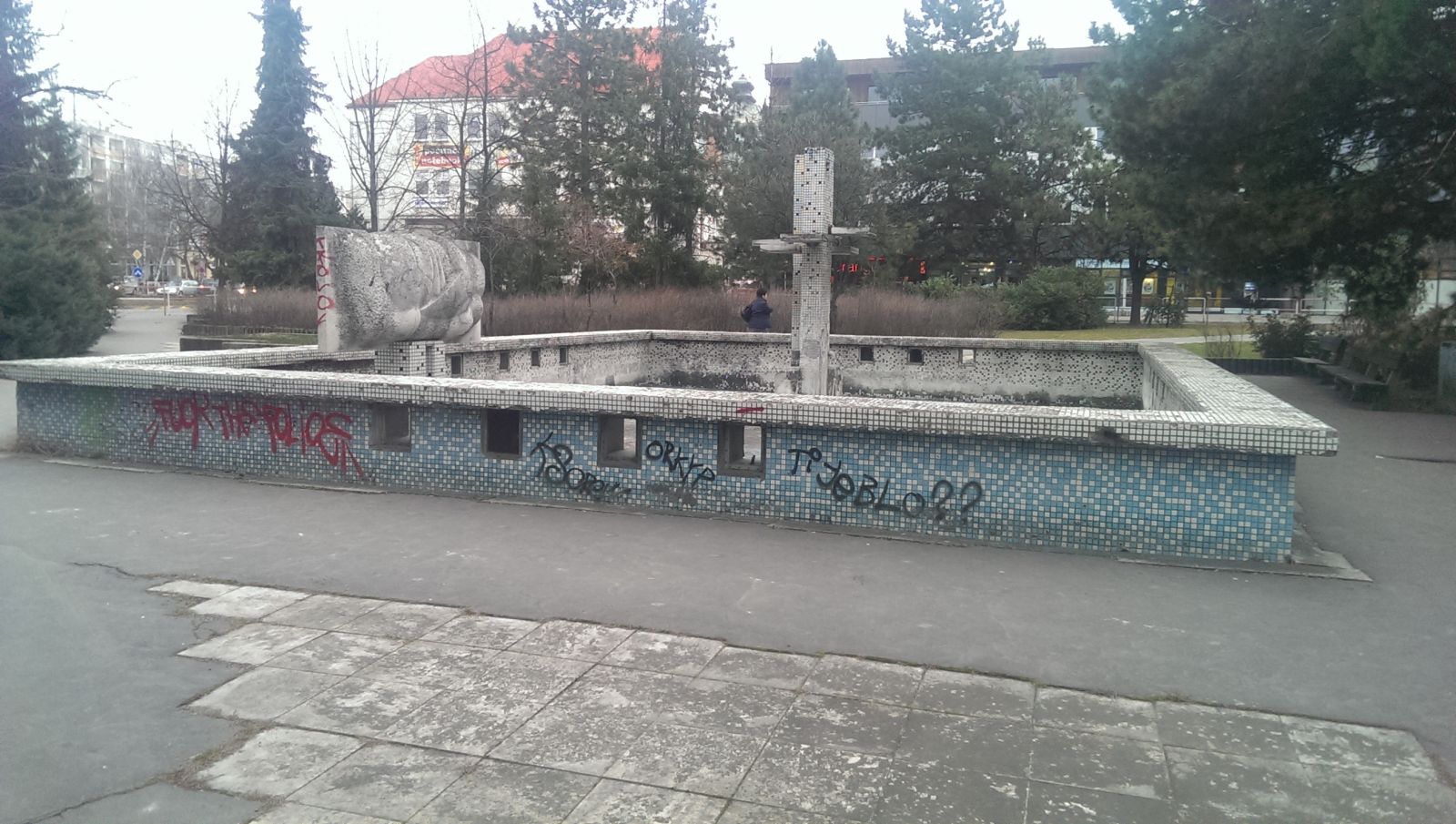 Park a fontána pred ÚPSVaR
