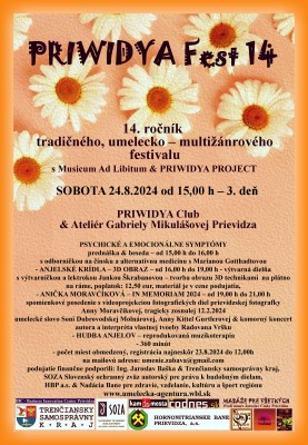 PRIWIDYA Fest 14 - 3. deň tradičného, umelecko - multižánrového festivalu