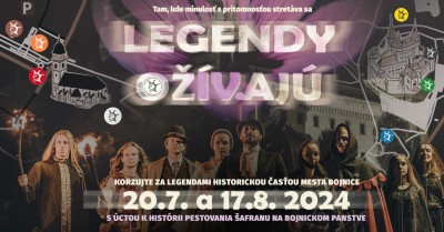 Legendy ožívajú 2024 - Bojnice - 17.8. 2024