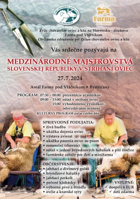 Majstrovstvá SR v strihaní oviec 2024 - Farma pod Vtáčnikom